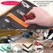 Glass Cutting Tool Set Kit, Glass Nipper,Glass Running Plier, Breaking Plier, Oil Feed Glass Cutter Set with Leather Zipper Bag for Stained Glass, Tiles, Mosaic, Mirrors,Bottle, Fusing, Breaking